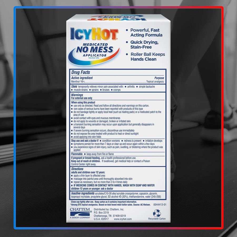 Icy Hot Max With Lidocaine + Menthol, RollOn, 2.5 oz